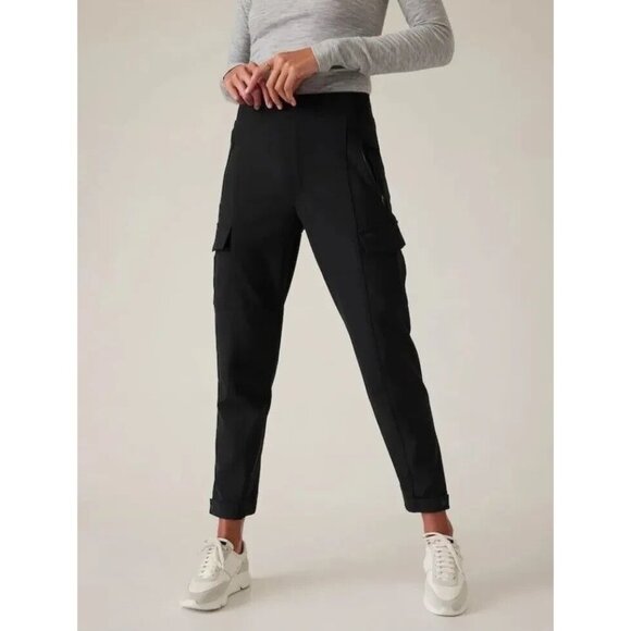 Athleta Pants - Athleta Endless High Rise Cargo Pant Black Womens Size 16